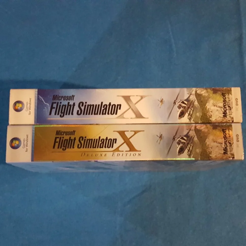 NWT Microsoft Flight Simulator X and X Deluxe Edition